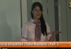 Dining Etiquettes (Table Manners) (Part 1 – 1.3)