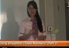 Dining Etiquettes (Table Manners) (Part 2 – 2.2)