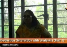 Introduction (Interaction with students) (Part 1 – 1.1)