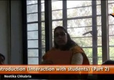 Introduction (Interaction with students) (Part 2 – 2.2)